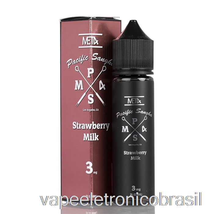 Vape Recarregável Pacific Sangha - Morango Milk Por Met4 Vapor - 60ml 0mg